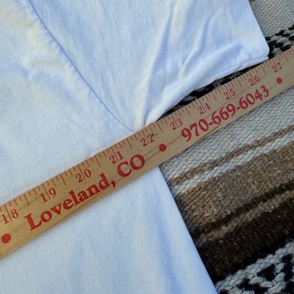 Vintage 90's Virginia Miller Cat Kitten Art White Pocket Long Sleep Shirt Sz OS - Picture 2 of 8